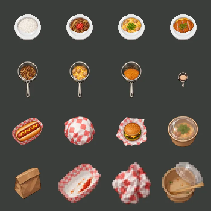 Don bowls and to-go for the food truck, screenshot