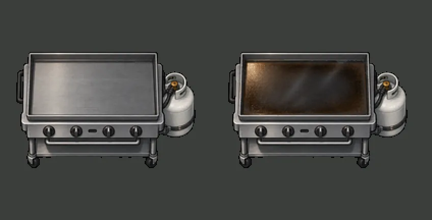 A flat griddle, picnic tables with depth, and a notebook of what works, screenshot