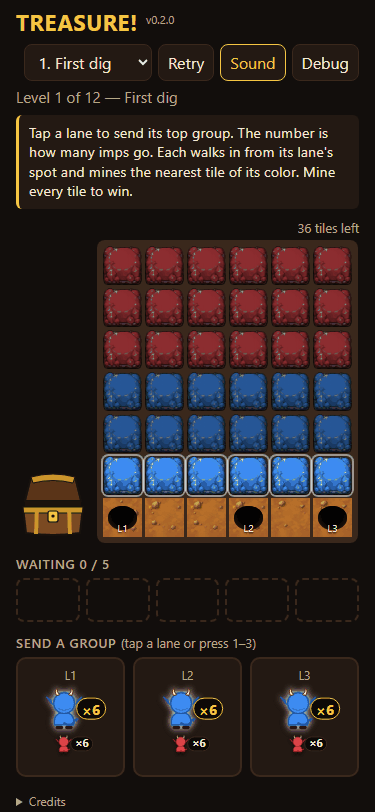 Five stuck slots lose, and lanes in single file, screenshot