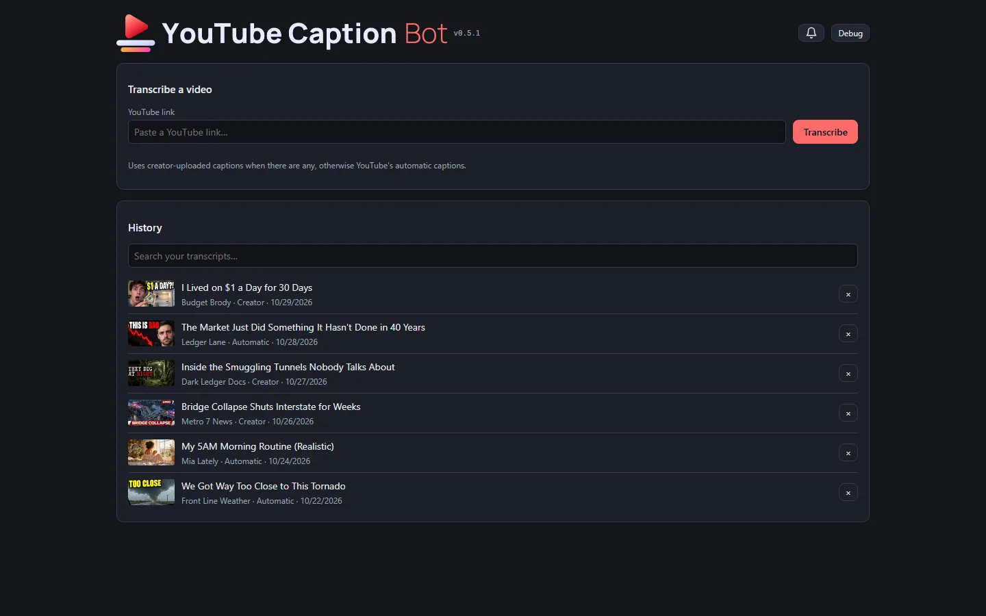 Try it on neptunevibes.com, on a feed of made-up videos, screenshot
