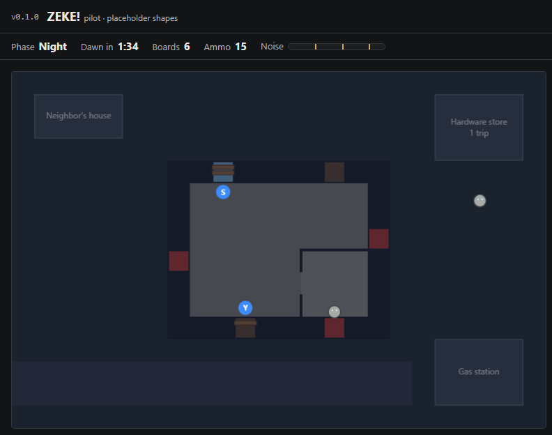 Pilot v0.1.0: dusk and the night, screenshot