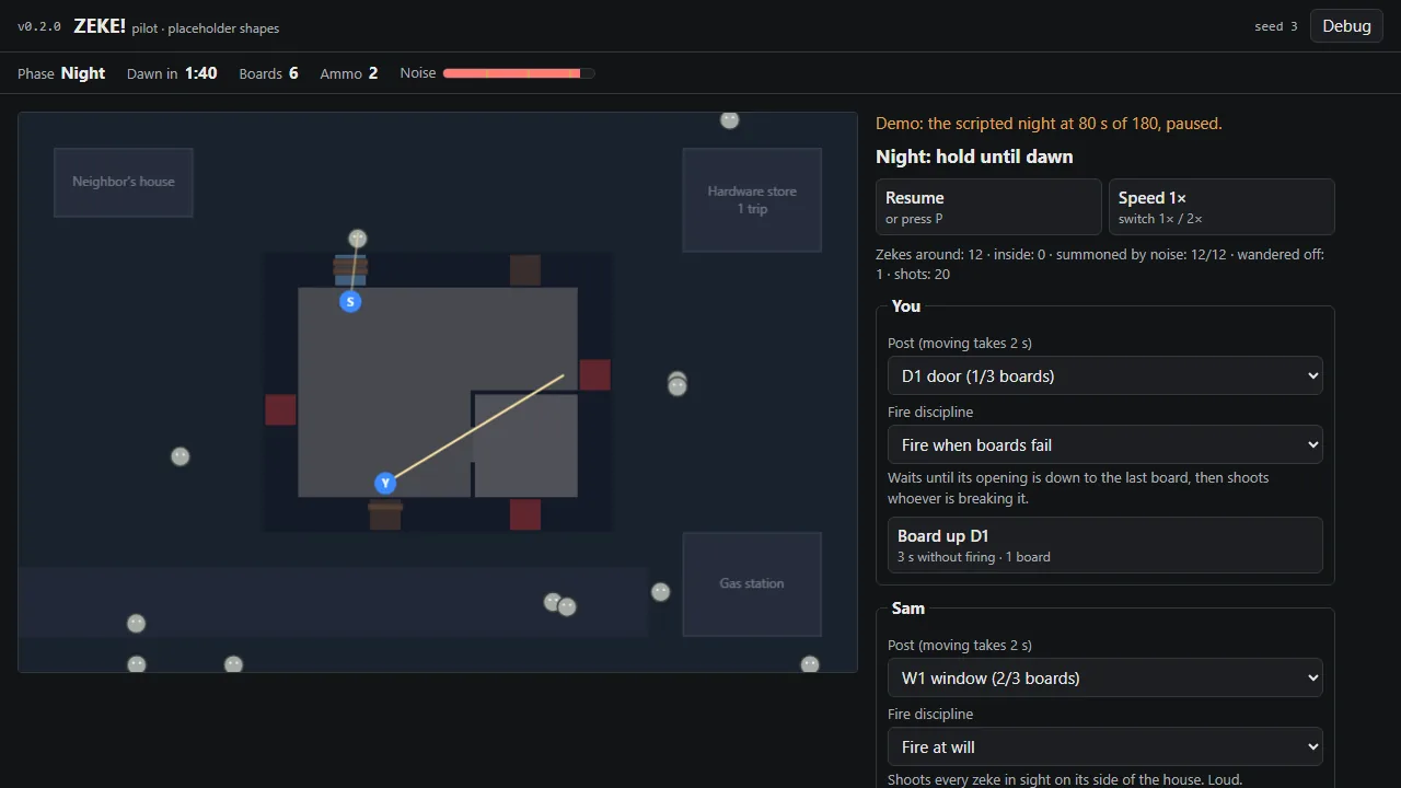 Pilot v0.2.1: placeholder assets in the franchise style, screenshot
