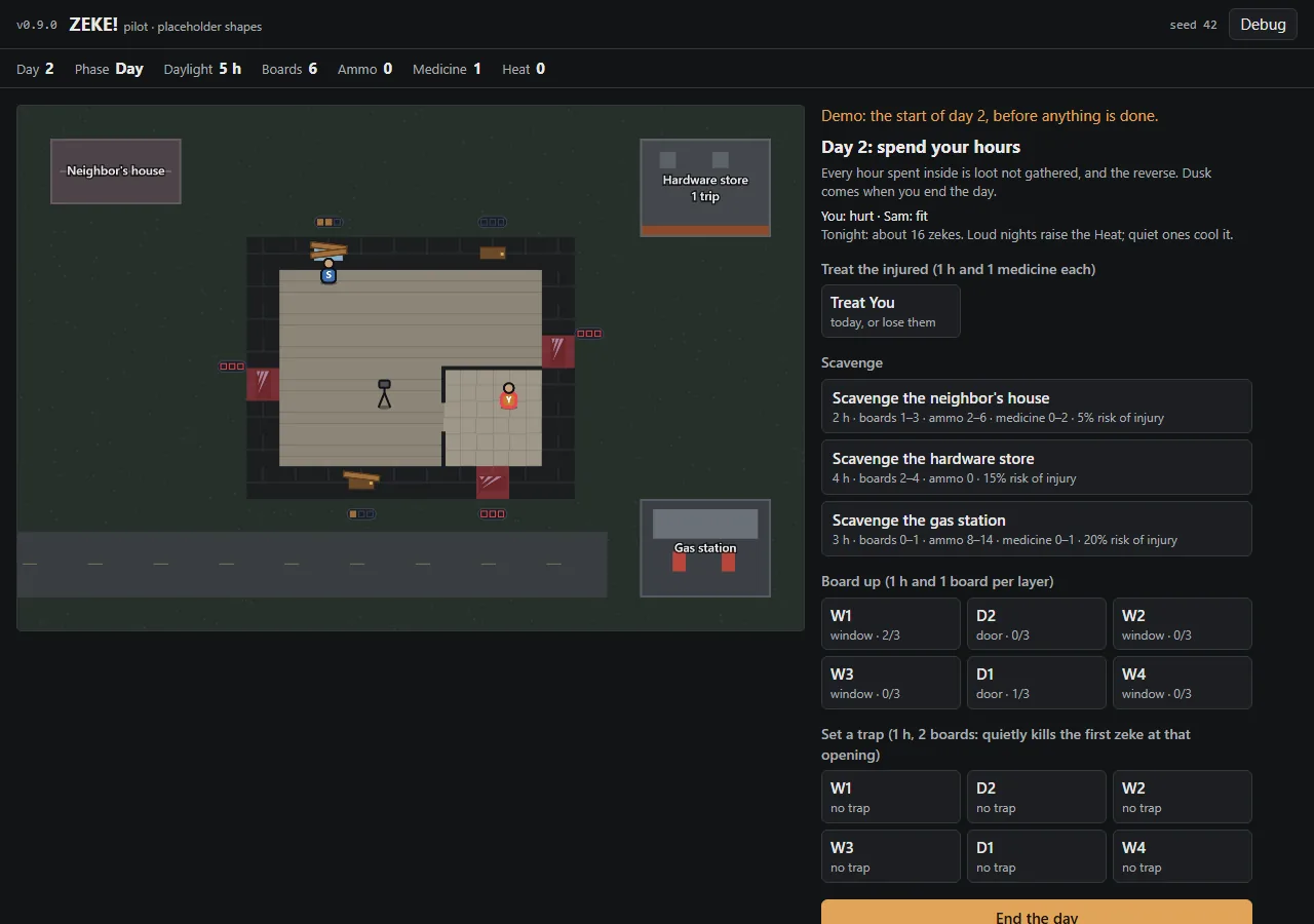 Pilot v0.9.1: see how picked-over each building is, screenshot