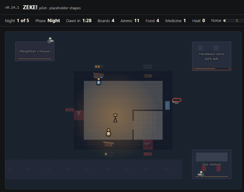Pilot v0.5.0: the work lamp, screenshot